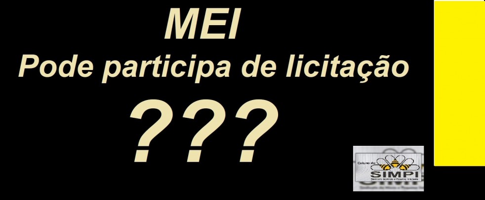 MEI participa de licitaÃ§Ã£o?