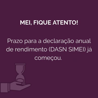 DeclaraÃ§Ã£o anual do MEI jÃ¡ comeÃ§ou