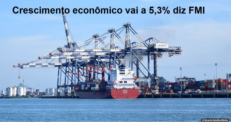Crescimento econômico vai a 5,3% diz FMI
