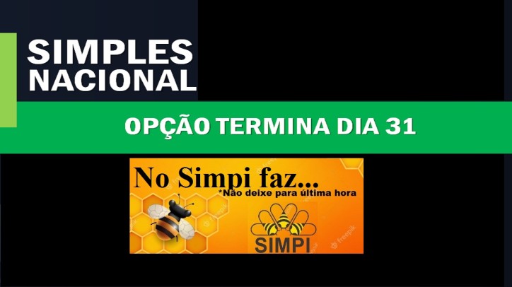 Atenção:  Adesão ao SIMPLES só até dia 31/01