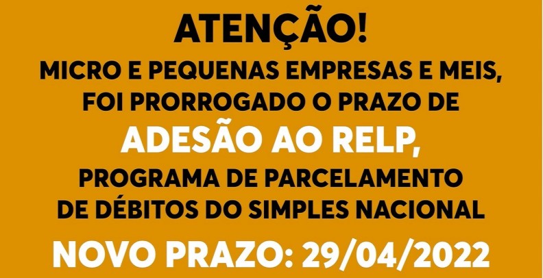 Adesão ao ‘Relp’ vai até 29 de abril