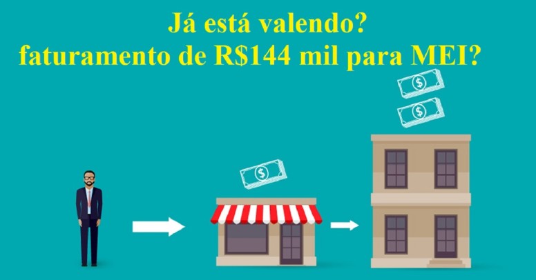 Já está valendo o faturamento de R$144 mil para o MEI?