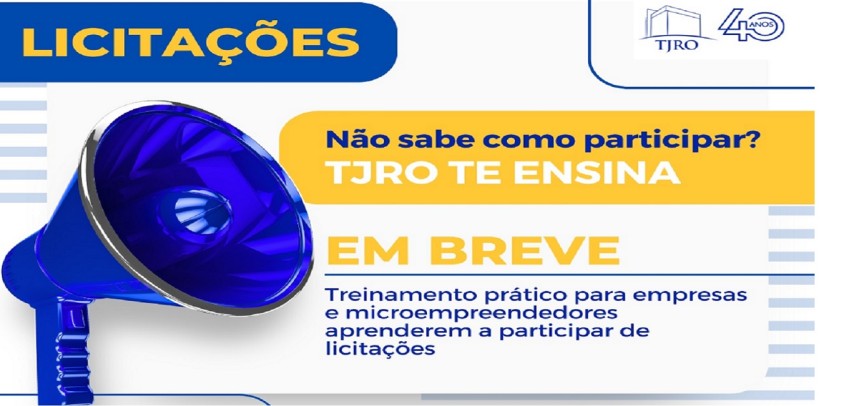 Com 93% de fornecedores de fora TJRO treina microempresas em licitações públicas