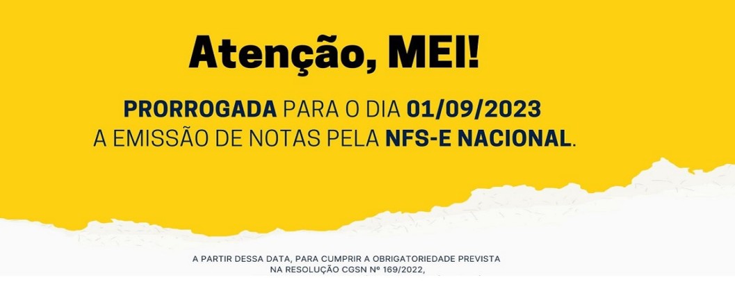 MEI: Prorrogada data para obrigatoriedade de emissão de Nota Fiscal Eletrônica