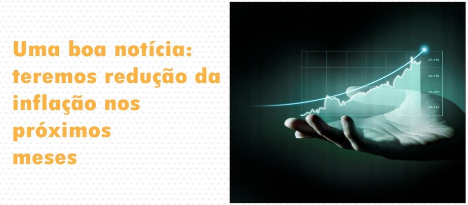 Uma boa notícia: teremos redução da  inflação nos próximos meses