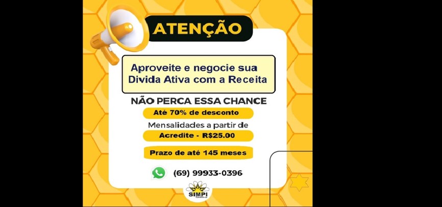 Prorrogado prazo para parcelar Divida Ativa:desconto de até 70% para dívida ativa e 145 meses para pagar
