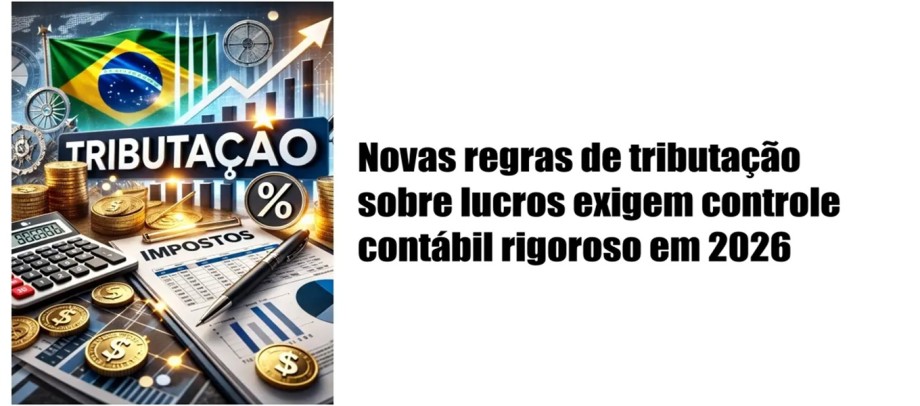 Novas regras de tributação sobre lucros exigem controle contábil rigoroso em 2026