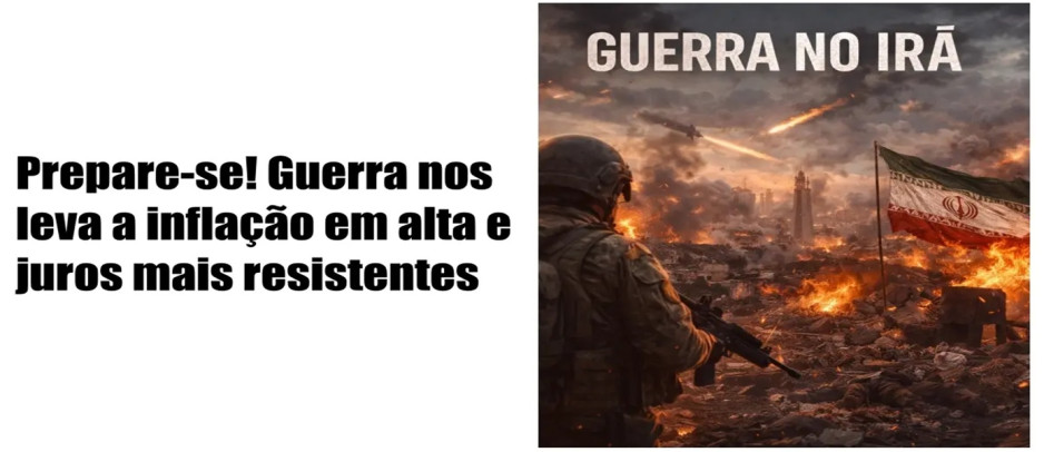Prepare-se! Guerra nos leva a inflação em alta e juros mais resistentes