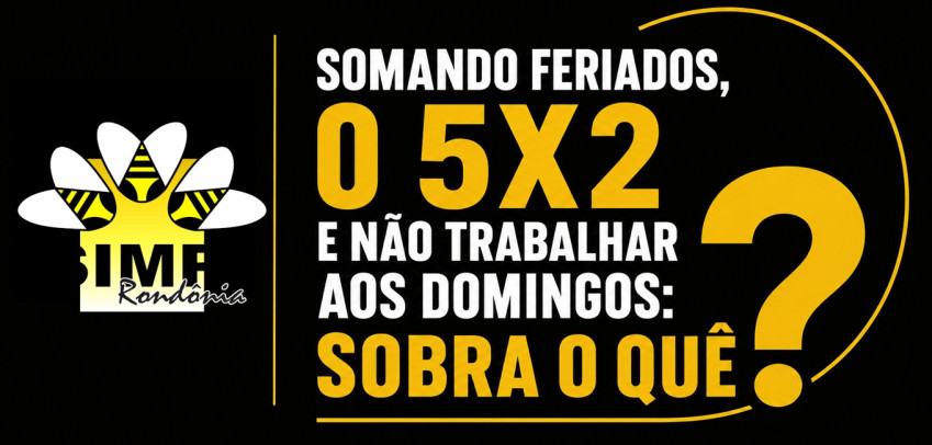 Somando feriados o 5x2 e não trabalhar aos domingos sobra o quê?